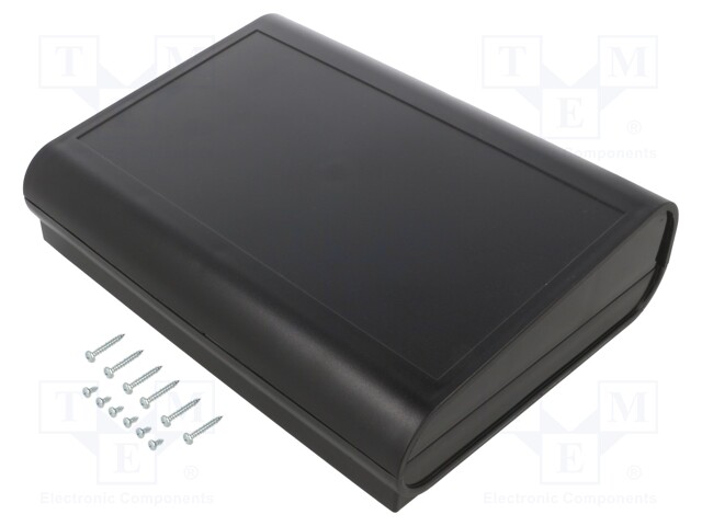 Enclosure: desktop; SOBREMESA; X: 268mm; Y: 200mm; Z: 76mm; ABS; black