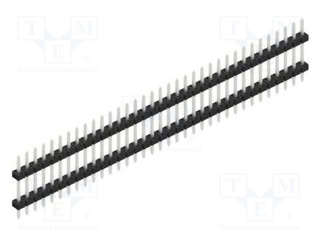 Connector: pin strips; pin header; male; PIN: 35; 2mm; THT; 1x35