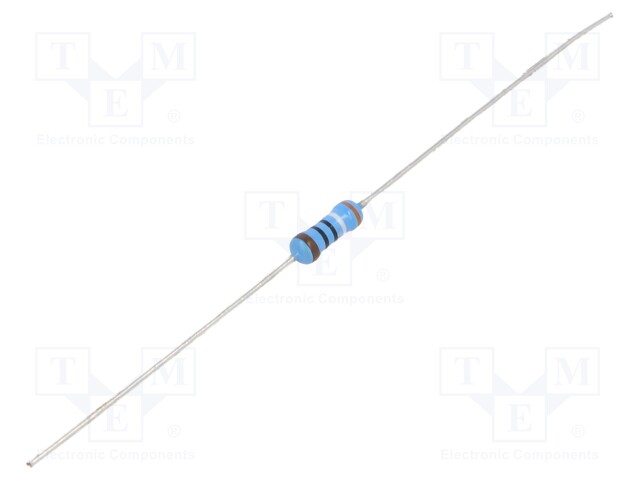 Resistor: thin film; THT; 390Ω; 600mW; ±5%; Ø2.5x6.5mm; 50ppm/°C