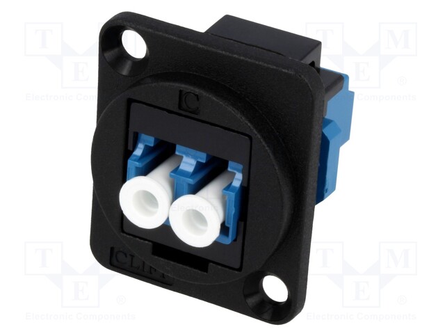 Connector: fiber optic; coupler; single mode duplex (SM)