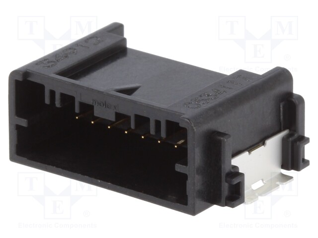 Connector: automotive; Mini50; socket; male; PIN: 8; gold-plated