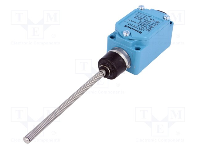 Limit switch; spring, total length 100mm; NO + NC; 10A; PF1/2
