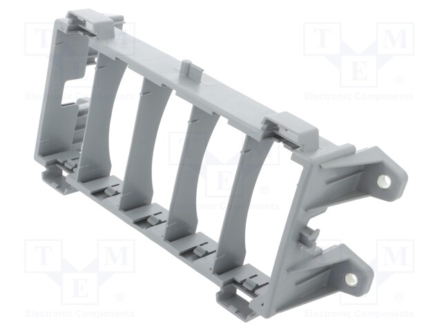 Fuse acces: holder; screw,push-in; Body: grey; Mat: polypropylene