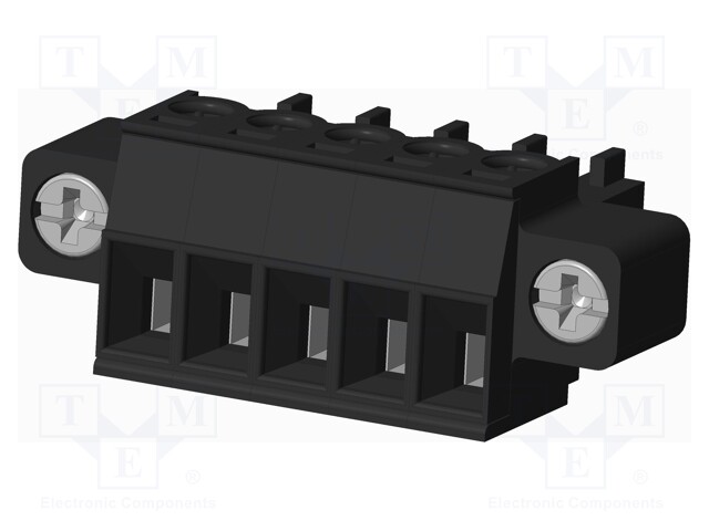 Connector: pluggable terminal block; plug; female; straight; 300V