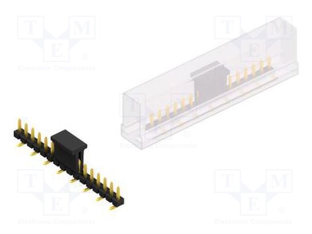 Connector: pin strips; pin header; male; PIN: 16; 2.54mm; SMT; 1x16