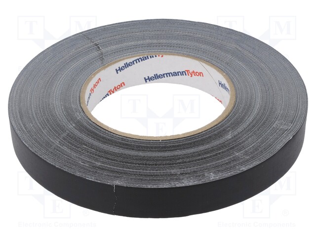 Tape: fixing; W: 19mm; L: 50m; black; -30÷80°C; 64N/cm; 10%