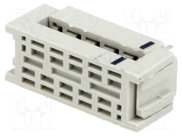 IDC transition; PIN: 10; IDC,THT; for ribbon cable; 1.27mm