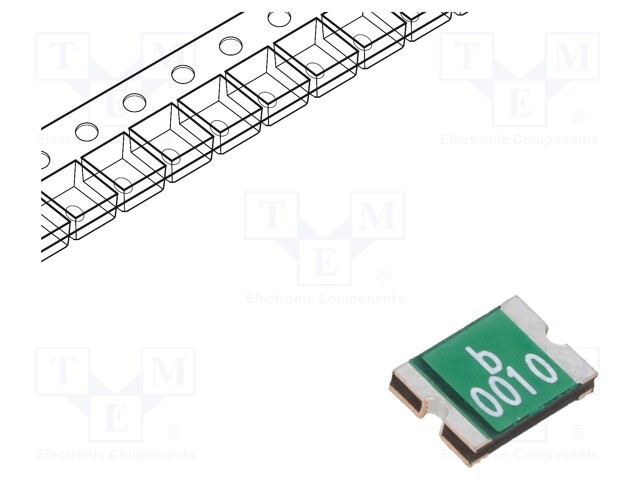 Fuse: PTC polymer; 100mA; Imax: 100A; Case: 1812; 0ZCG