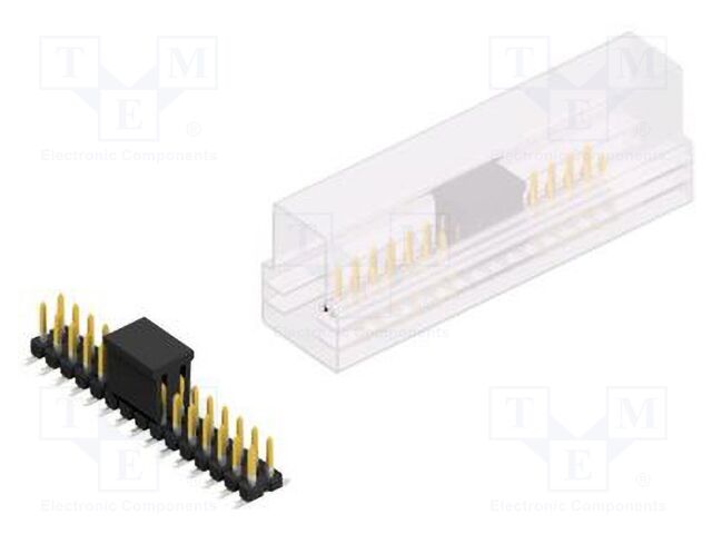 Connector: pin strips; pin header; male; PIN: 30; 2.54mm; SMT; 2x15