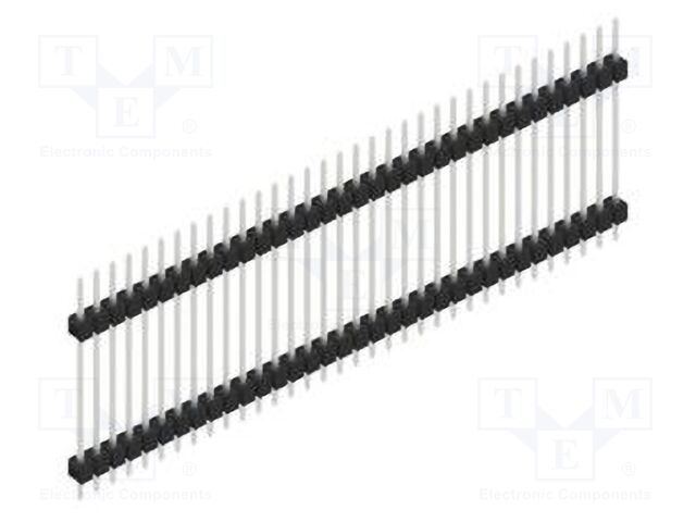 Connector: pin strips; pin header; male; PIN: 34; 2.54mm; THT; 1x34