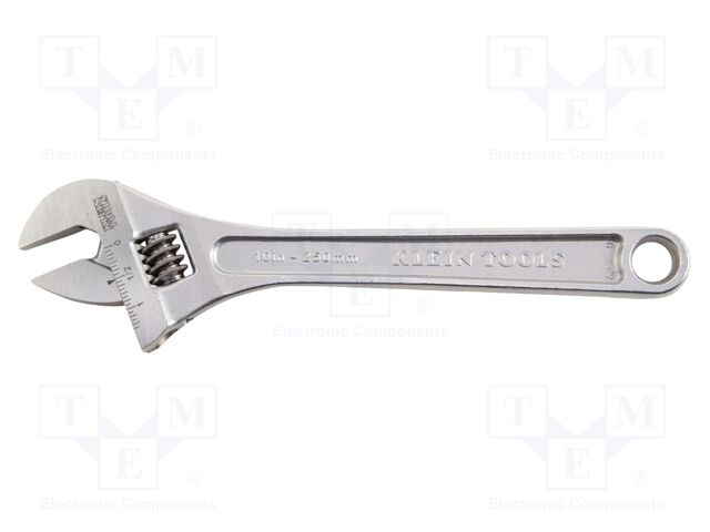 Wrench: adjustable; Jaw capacity: 33.3mm; Overall len: 257.2mm