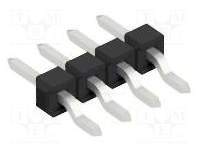 Connector: pin strips; pin header; male; PIN: 4; 2.54mm; SMT; 1x4