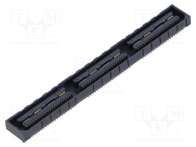 Mezzanine Connector, High-Speed Ground Plane, Receptacle, 0.8 mm, 2 Rows, 120 Contacts