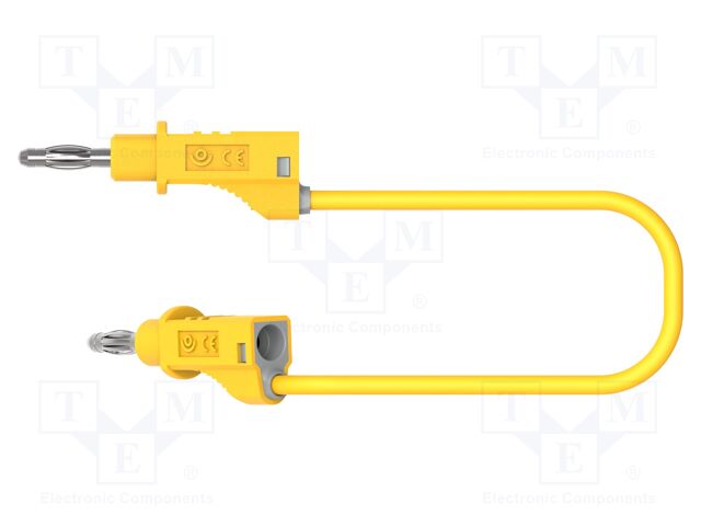 Test lead; 60VDC; 30VAC; 36A; banana plug 4mm,both sides; Len: 2m