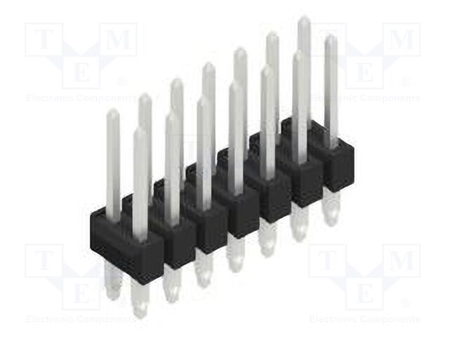 Connector: pin strips; pin header; male; PIN: 14; 2.54mm; THT; 2x7