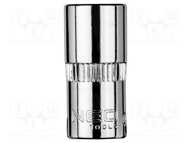 Socket; 6-angles,socket spanner; HEX 8mm; 1/4"