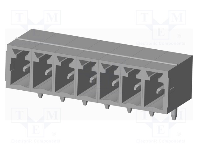 Connector: pluggable terminal block; socket; male; on PCBs