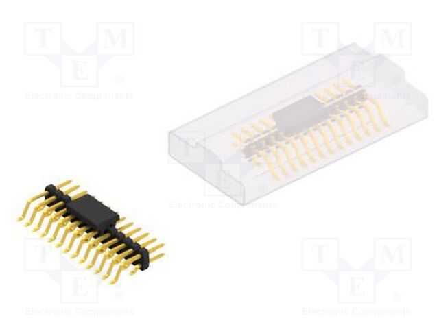 Connector: pin strips; pin header; male; PIN: 26; 2mm; SMT; 2x13