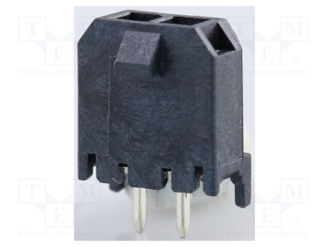 Socket; wire-board; male; Micro-Fit 3.0; 3mm; PIN: 2; THT; 5A; 600V