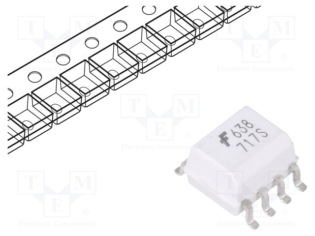 Optocoupler; SMD; Channels: 2; Out: logic; 3.75kV; 10Mbps; SO8