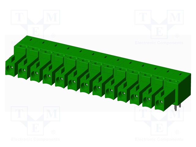Connector: pluggable terminal block; socket; female; angled 90°