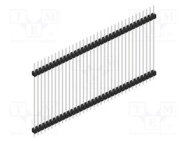 Connector: pin strips; pin header; male; PIN: 35; 2.54mm; THT; 1x35