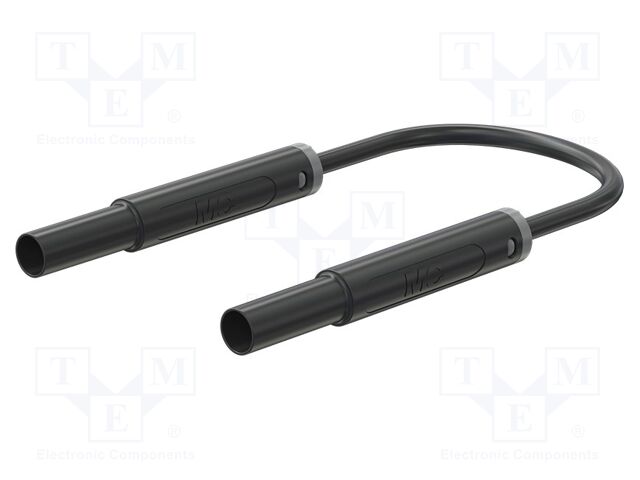 Test lead; 32A; banana plug 4mm,both sides; insulated; Len: 2m