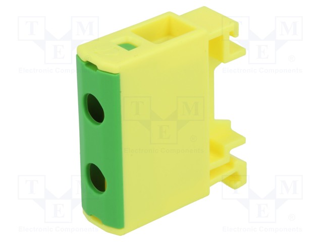 Splice terminal: rail; 1.5÷16mm2; ways: 1; terminals: 2; polyamide