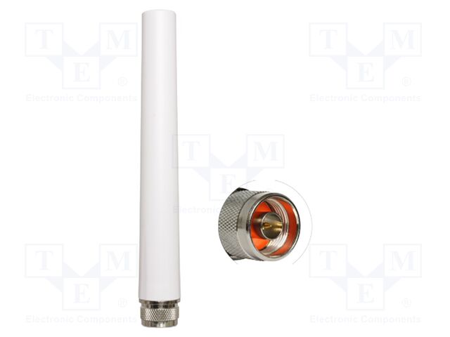 Antenna; Bluetooth,GSM,LTE,UMTS,WiFi,external; white; N; male