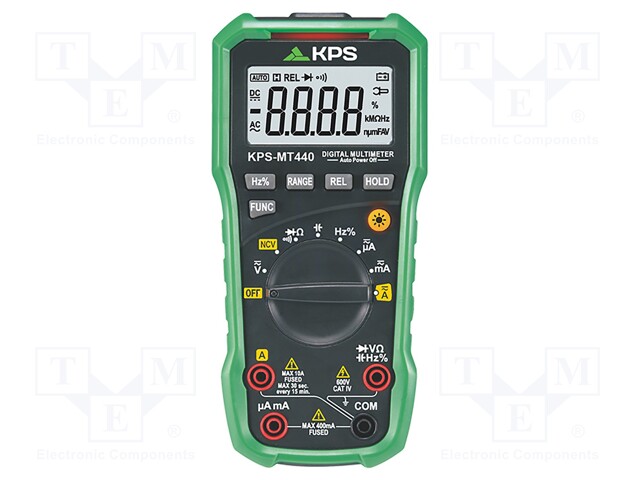 Digital multimeter; LCD (4000),with a backlit; Diode test: 1.5V