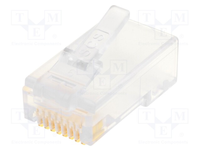 Plug; RJ45; PIN: 8; Layout: 8p8c; IDC,crimped; for cable