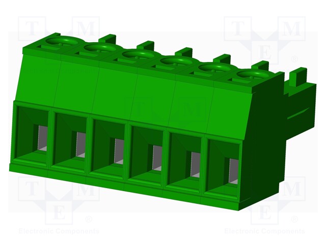 Connector: pluggable terminal block; plug; female; straight; 10A