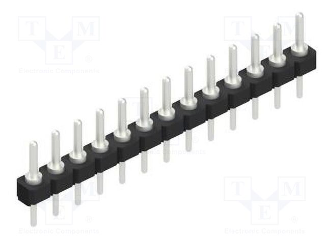 Connector: pin strips; pin header; male; PIN: 13; 2.54mm; THT; 1x13