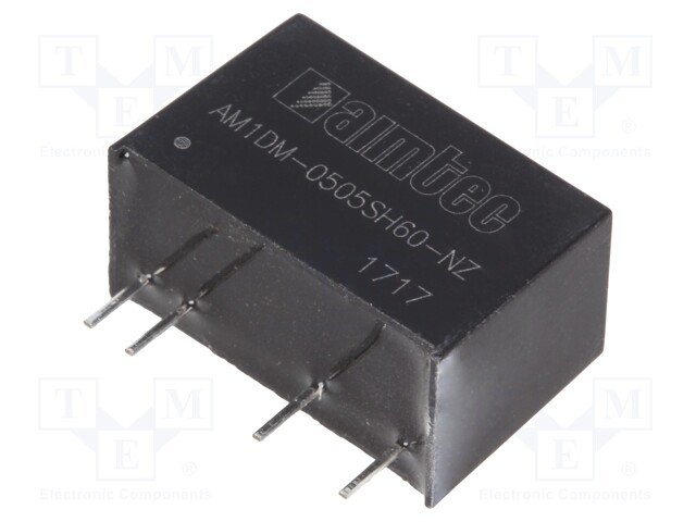 Converter: DC/DC; 1W; Uin: 4.5÷5.5V; 5VDC; Iout: 200mA; SIP7; 4.2g