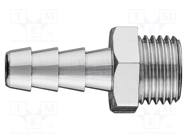 Plug-in nozzle; brass; Connection: 8mm; Thread: outside