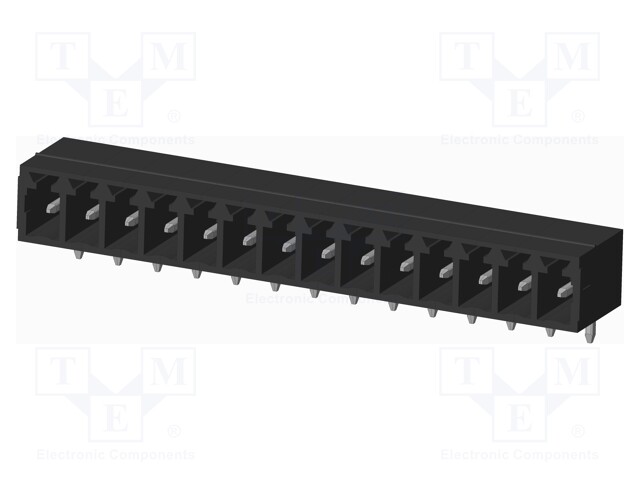 Connector: pluggable terminal block; socket; male; on PCBs