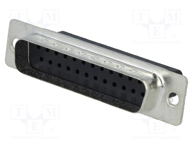 D-Sub; PIN: 25; plug; male; w/o contacts; for cable; 250V