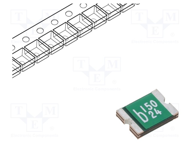 Fuse: PTC polymer; 1.5A; Imax: 100A; Case: 1812; 0ZCG