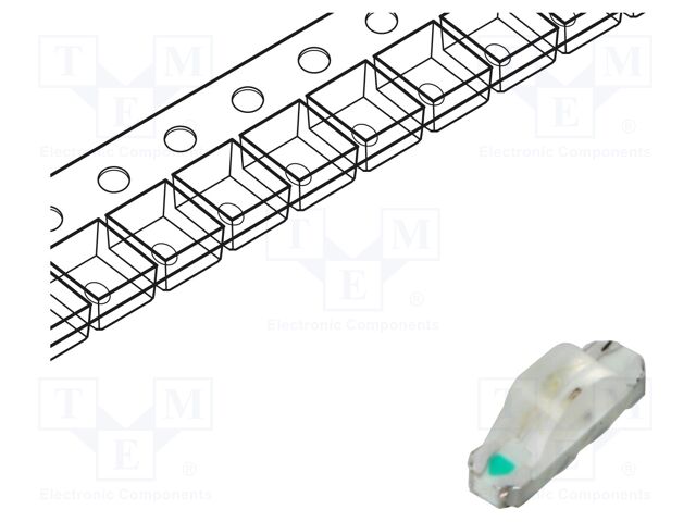LED; RGB; SMD; 3210; 1.7÷2.3/2.7÷3.3VDC; 3.2x1x1.5mm; 120°; 5mA