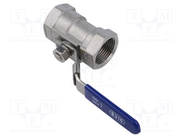 Ball valve; max.65bar@<100°C; 1.4408 stainless steel; G316
