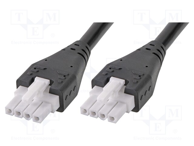 Cable; Mini-Fit Jr; female; PIN: 4; Len: 2m; 6A; Insulation: PVC