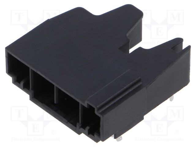 Pluggable terminal block; 7.5mm; ways: 4; black; terminals: 4