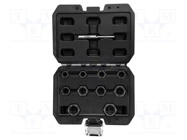 Socket; socket spanner; Mounting: 1/2"; 11pcs; for damaged screws