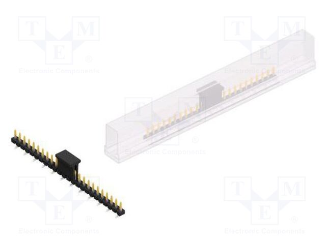 Connector: pin strips; pin header; male; PIN: 24; 2.54mm; SMT; 1x24