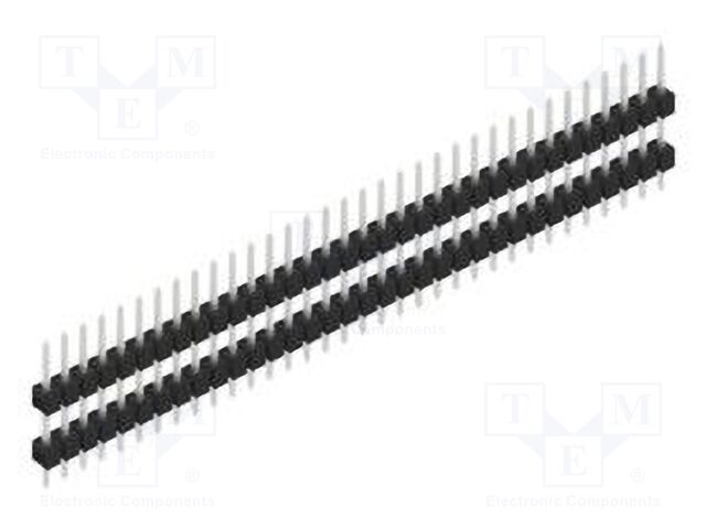 Connector: pin strips; pin header; male; PIN: 34; 2.54mm; THT; 1x34