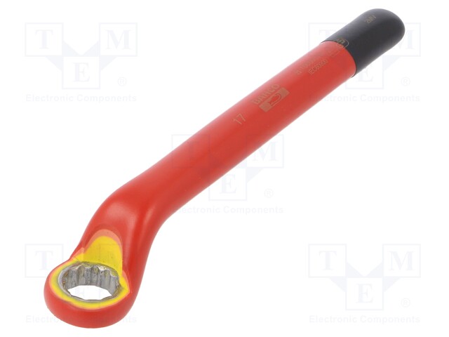 Key; insulated,box; 17mm; IEC 60900,VDE; tool steel; 1kV; 205mm