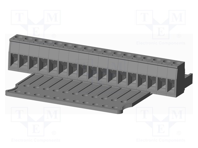 Connector: pluggable terminal block; plug; female; straight; grey
