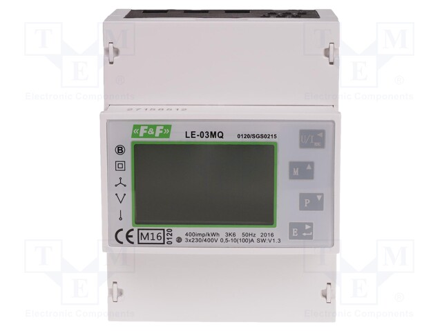 Electric energy meter; digital,mounting; for DIN rail mounting