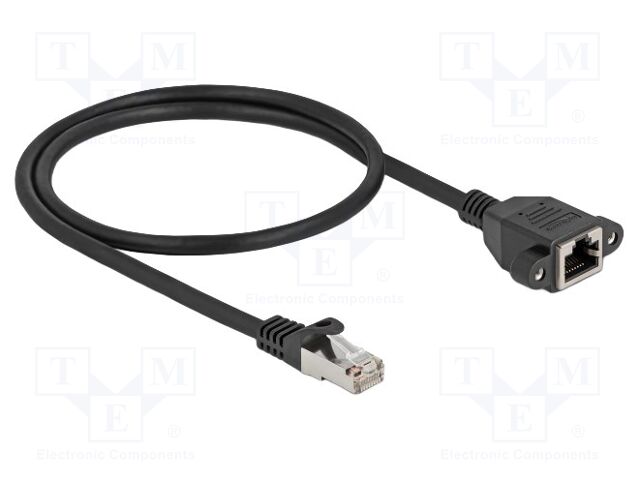 Extender Ethernet; S/FTP; Cat: 6a; RJ45 socket,RJ45 plug; 0.5m