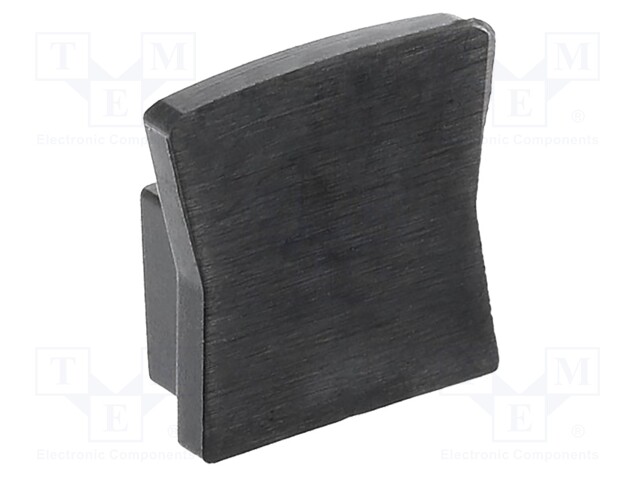 Cap for LED profiles; black; 10pcs.